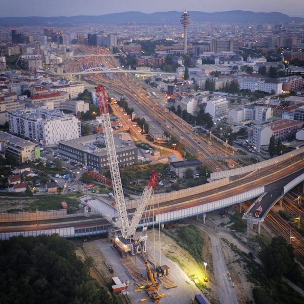 ASFINAG Baustellen Kamera, Dronen Befliegung, Filmproduktion, A23, Wien, Österreich
